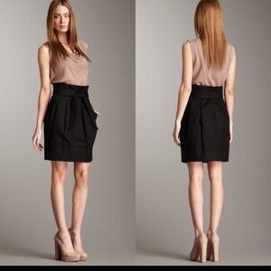 - Bcbgmaxazria paperbag size 4 black skirt